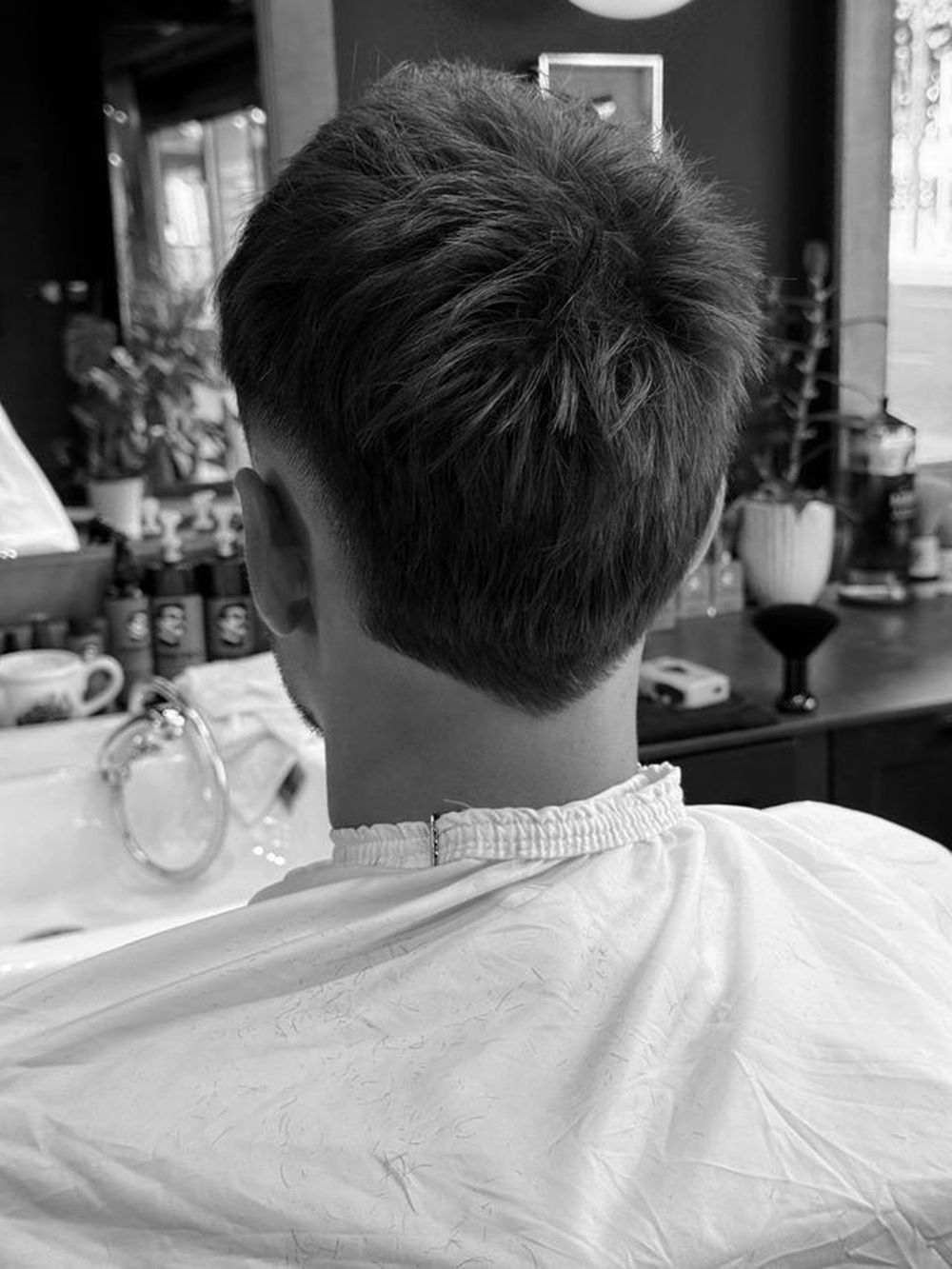 Fresh haircut finish at HAIRETRO Barbers
