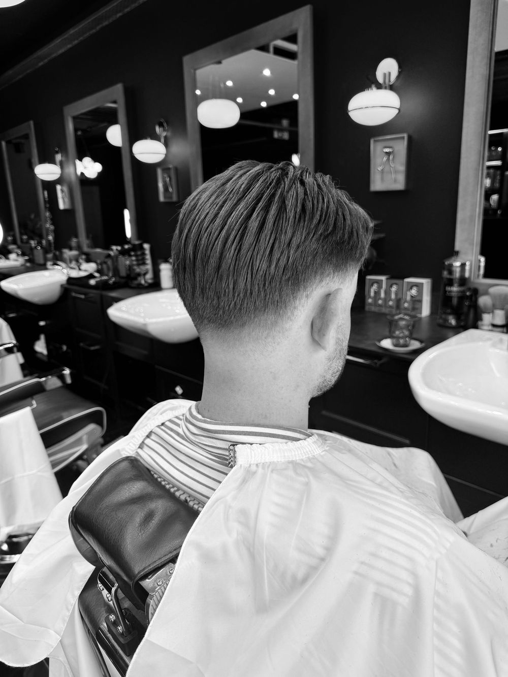 Fresh haircut finish at HAIRETRO Barbers