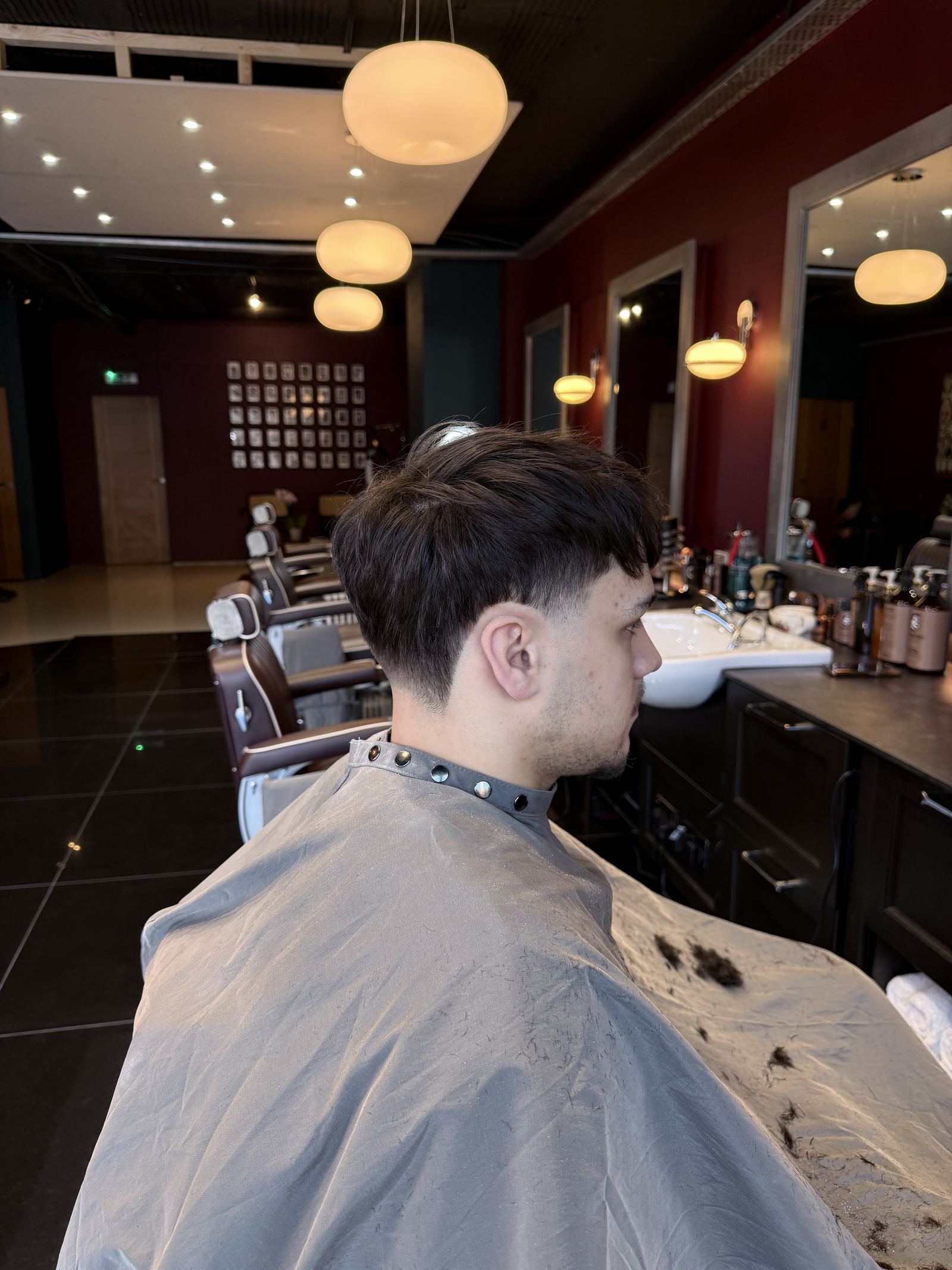 Fresh haircut finish at HAIRETRO Barbers