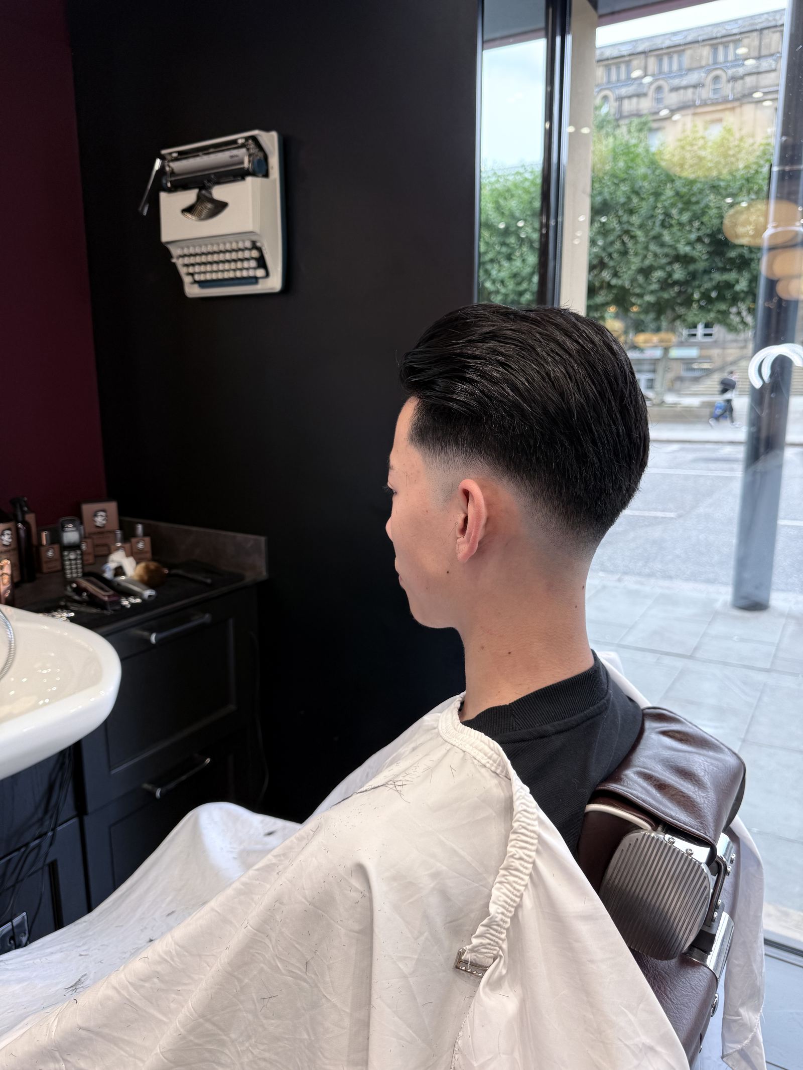 Fresh haircut finish at HAIRETRO Barbers